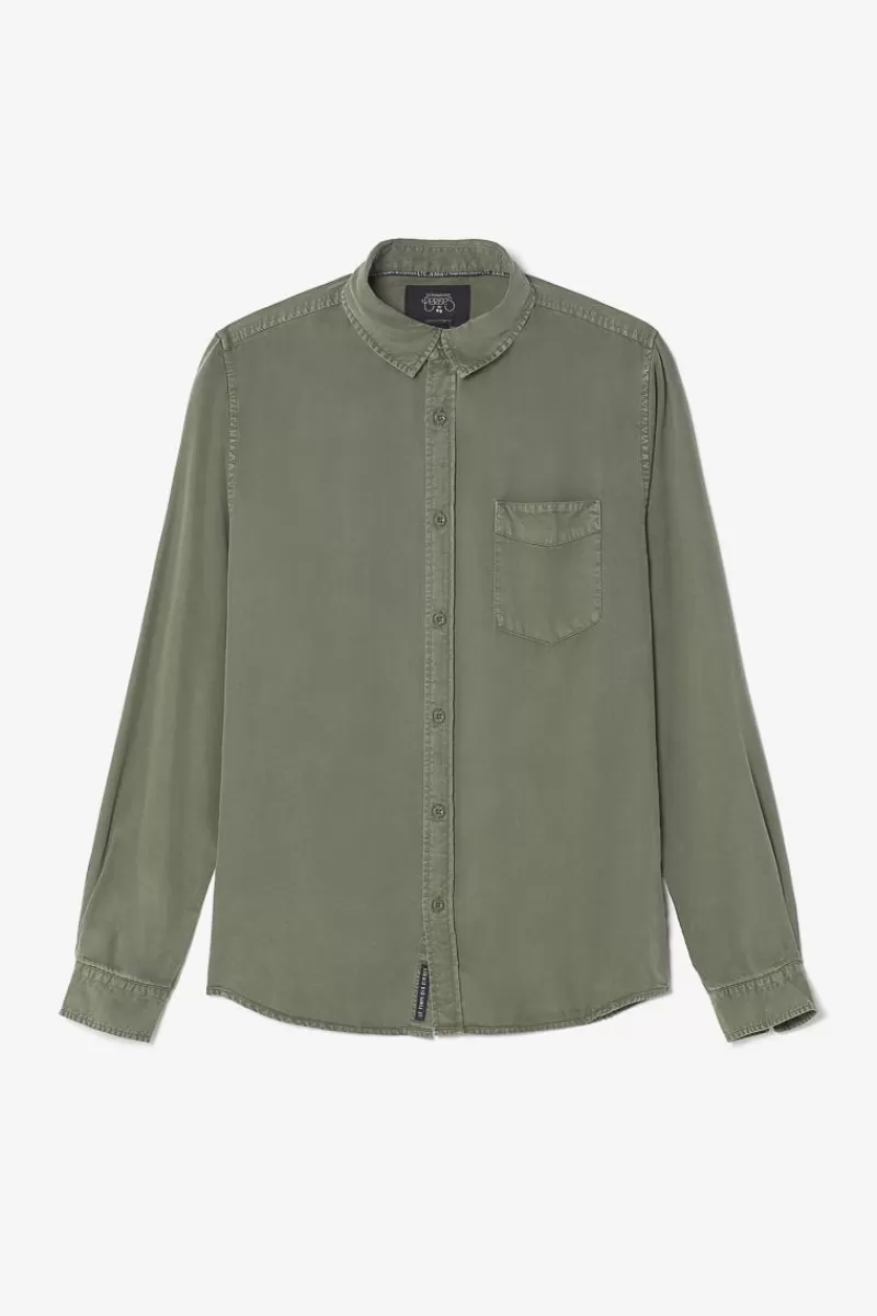 chemise_balt_kaki_6.webp Le Temps des Cerises Chemises-Chemise Balt Kaki Lizard