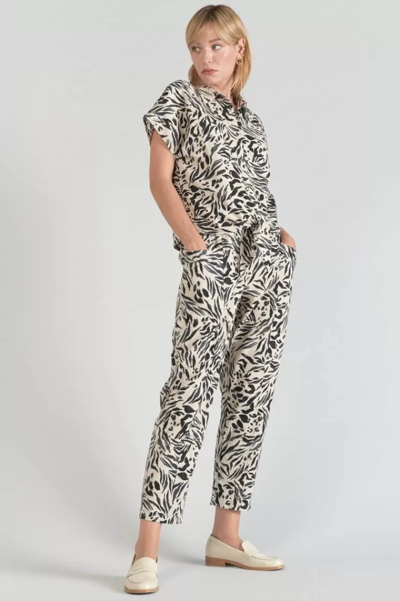 chemise_en_lin_melange_noor_a_motif_animalier_4.webp Le Temps des Cerises Chemises-Chemise En Lin Melange Noor A Motif Animalier Zebra