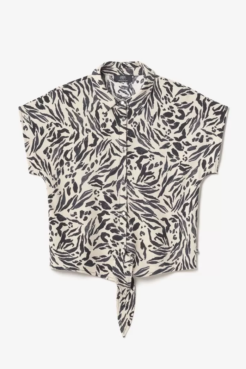 chemise_en_lin_melange_noor_a_motif_animalier_5.webp Le Temps des Cerises Chemises-Chemise En Lin Melange Noor A Motif Animalier Zebra