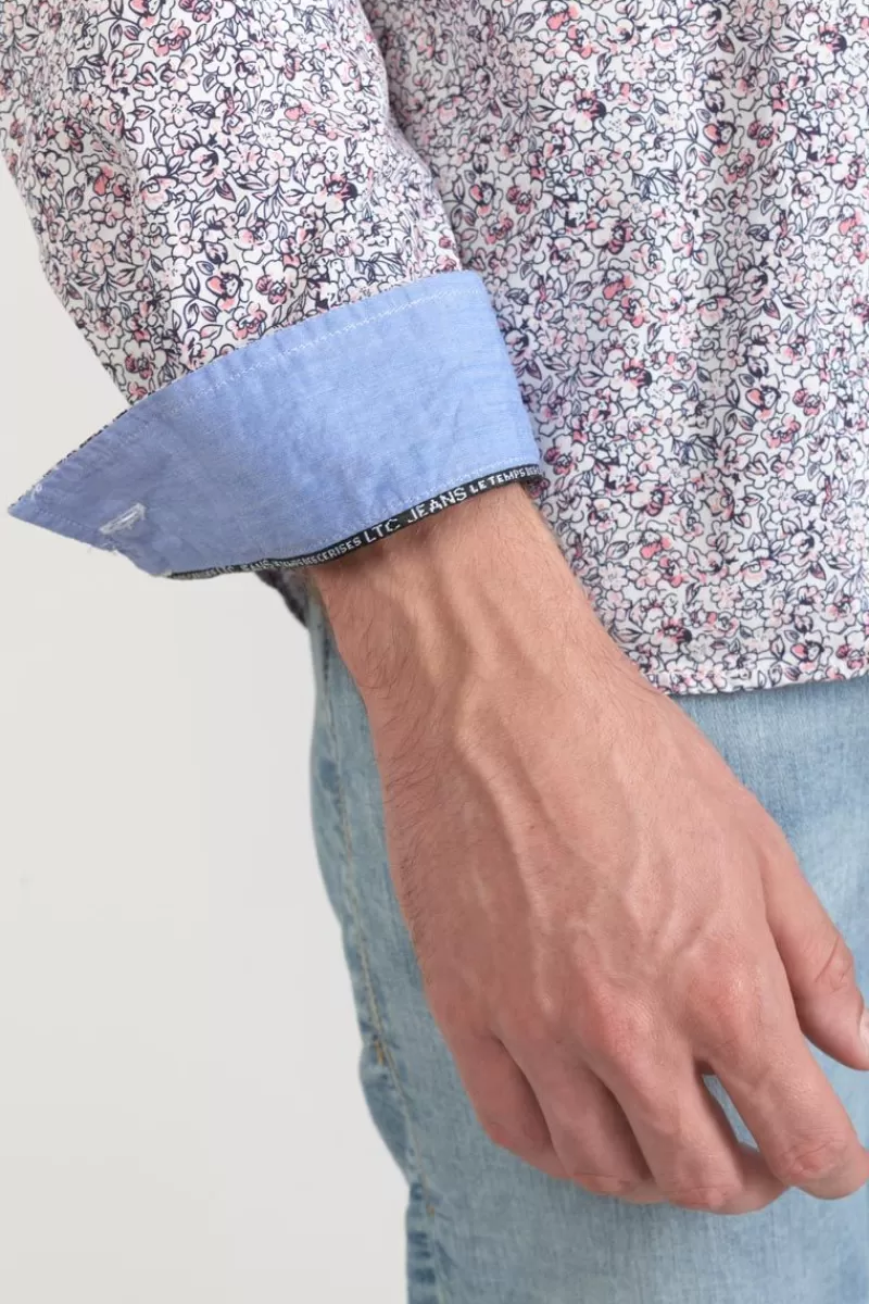 chemise_flam_a_motif_fleuri_rose_3.webp Le Temps des Cerises Chemises-Chemise Flam A Motif Fleuri Rose Pink