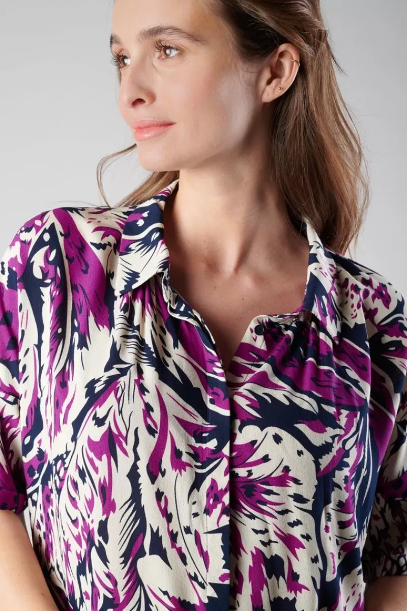 chemise_gabryel_a_motif_jungle_violine_5.webp Le Temps des Cerises Chemises-Chemise Gabryel A Motif Jungle Violine Aster