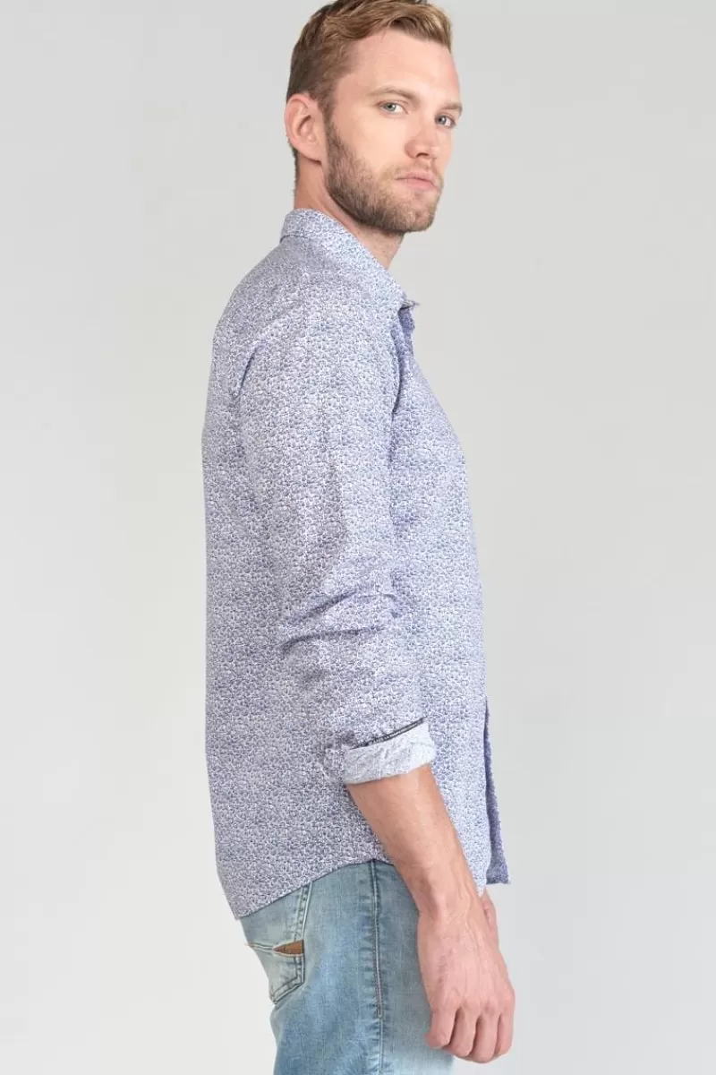 chemise_meta_a_motif_fleuri_4.webp Le Temps des Cerises Chemises-Chemise Meta A Motif Fleuri White