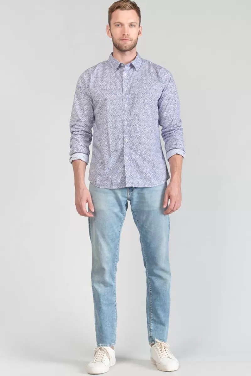 chemise_meta_a_motif_fleuri_6.webp Le Temps des Cerises Chemises-Chemise Meta A Motif Fleuri White