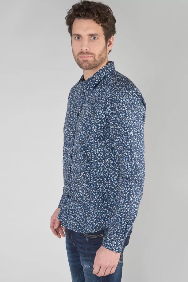 chemise_nobel_bleu_marine_a_motif_fleuri_3.webp Le Temps des Cerises Chemises-Chemise Nobel Bleu Marine A Motif Fleuri Galaxy