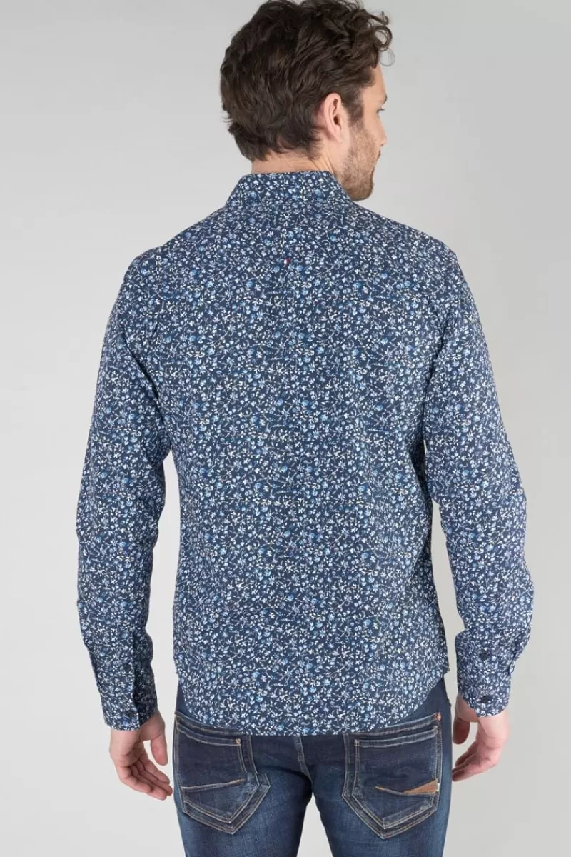 chemise_nobel_bleu_marine_a_motif_fleuri_4.webp Le Temps des Cerises Chemises-Chemise Nobel Bleu Marine A Motif Fleuri Galaxy