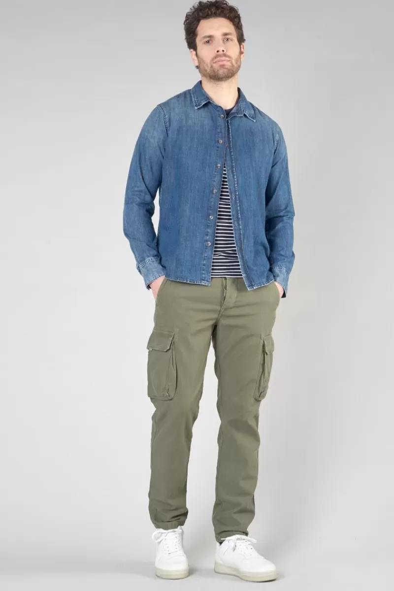 chemise_valmy_en_jeans_bleu_delave_4.webp Le Temps des Cerises Chemises Et Vestes-Chemise Valmy En Jeans Bleu Delave Blue