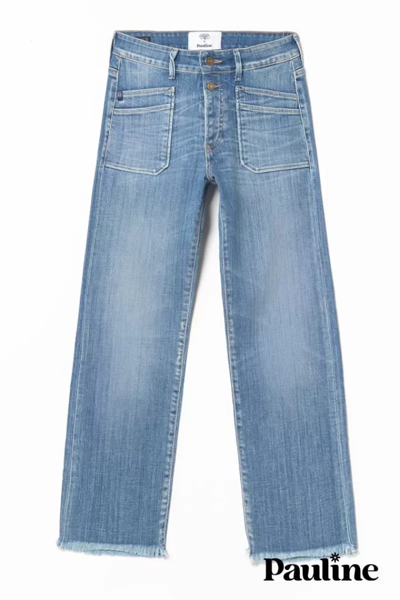 collab_paulinetrrs_pablo_taille_haute_eme_jeans_bleu_n_8.webp Le Temps des Cerises Coupe Regular-Collab @Paulinetrrs Pablo Taille Haute 7/8Eme Jeans Bleu N°4 Blue