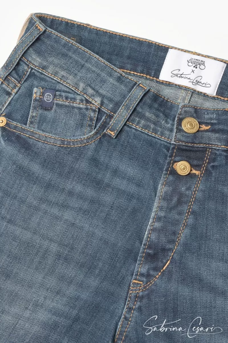 collab_sabrinacsari_roma__mom_taille_haute_jeans_bleu_n_6.webp Le Temps des Cerises Coupe Regular-Collab @Sabrinacsari Roma 400/19 Mom Taille Haute Jeans Bleu N°1 Blue