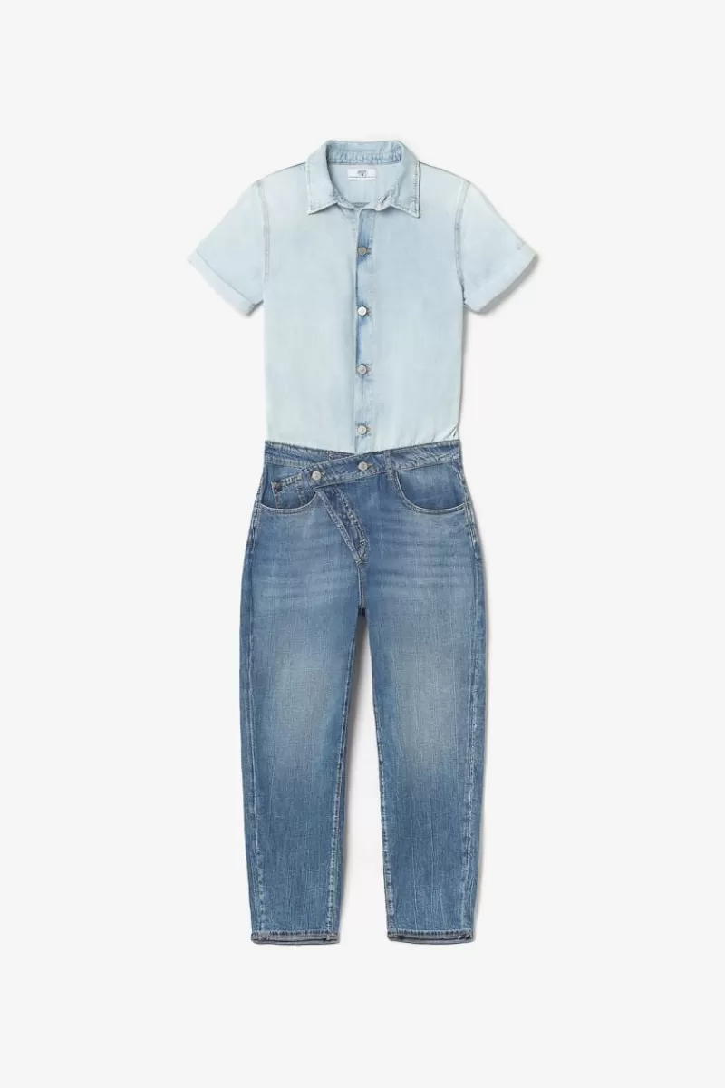 combinaison_pantalon_cozette_en_jeans_bleu_6.webp Le Temps des Cerises Coupe Criss Cross-Combinaison Pantalon Cozette En Jeans Bleu Blue
