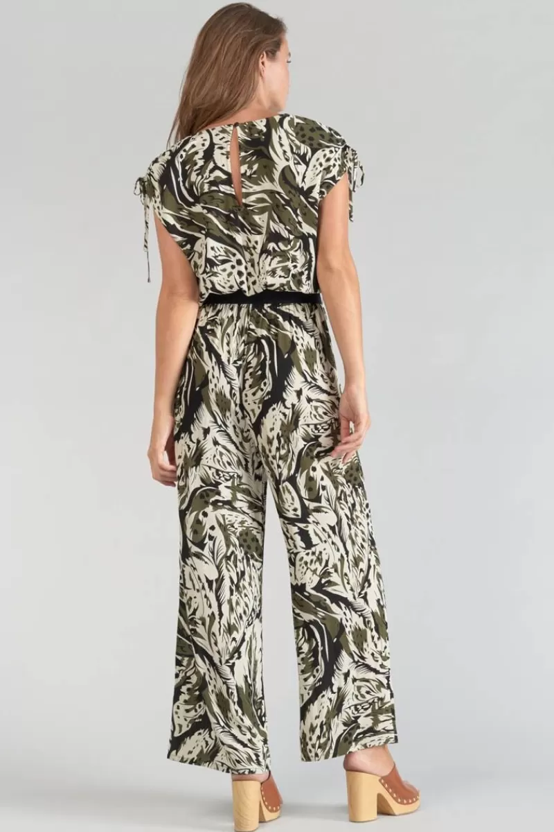 combinaison_pantalon_heloise_a_motif_jungle_2.webp Le Temps des Cerises Combinaisons-Combinaison Pantalon Heloise A Motif Jungle Lizard