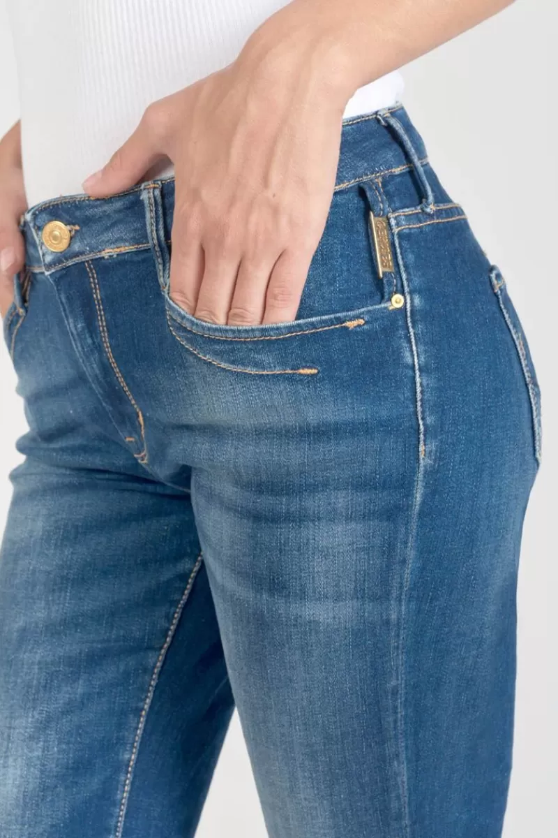 corsaire_vallon_en_jeans_bleu_delave_2.webp Le Temps des Cerises Jupes & Shorts-Corsaire Vallon En Jeans Bleu Delave Blue