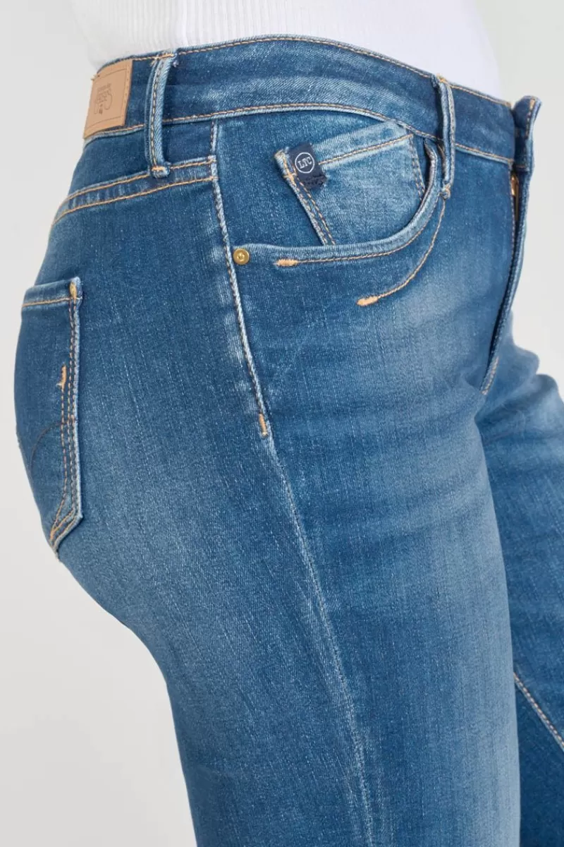 corsaire_vallon_en_jeans_bleu_delave_3.webp Le Temps des Cerises Jupes & Shorts-Corsaire Vallon En Jeans Bleu Delave Blue