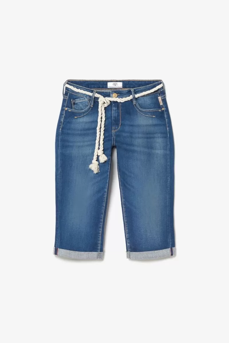 corsaire_vallon_en_jeans_bleu_delave_6.webp Le Temps des Cerises Jupes & Shorts-Corsaire Vallon En Jeans Bleu Delave Blue