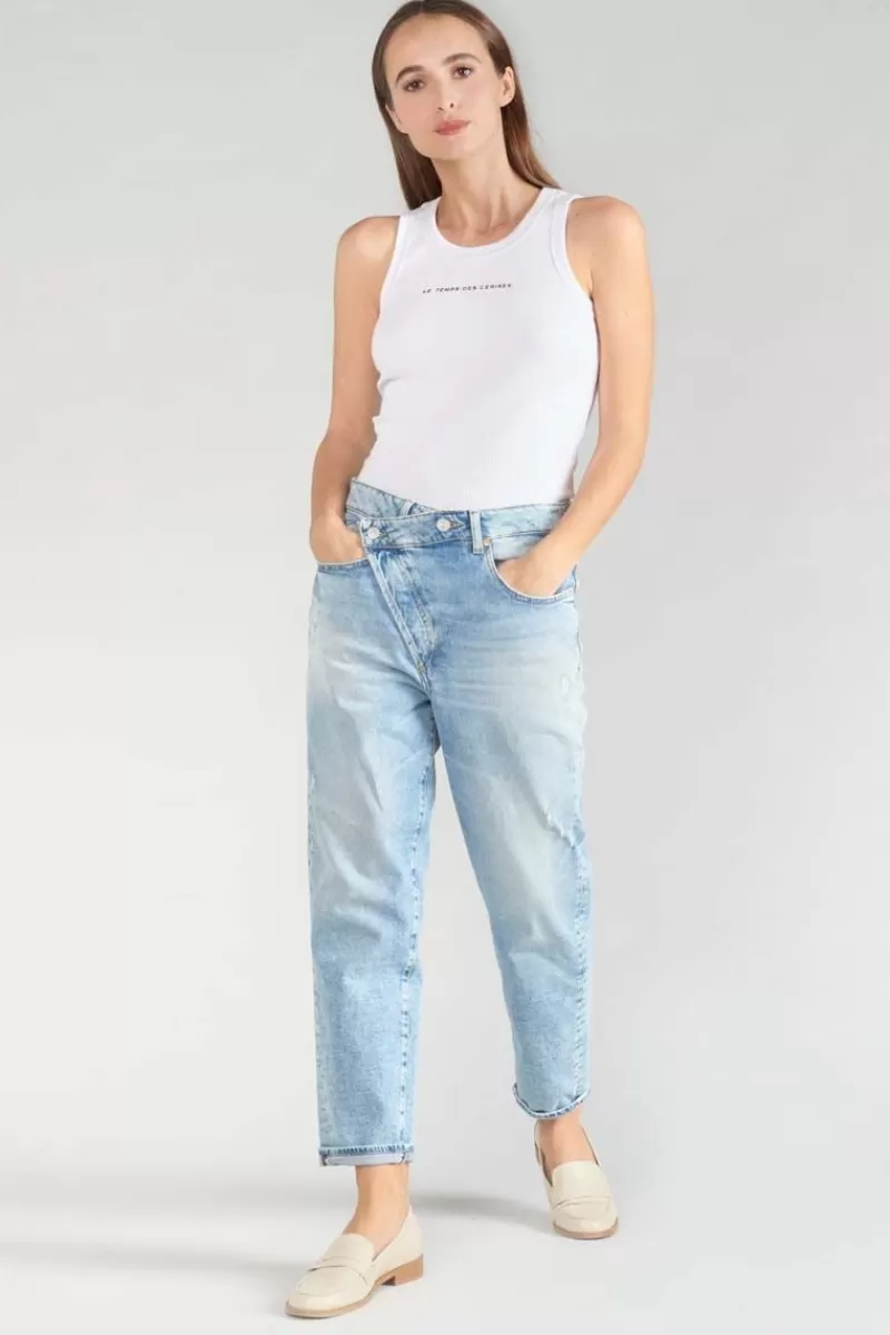 cosy_boyfit_eme_jeans_destroy_bleu_n_6.webp Le Temps des Cerises Coupe Boyfit-Cosy Boyfit 7/8Eme Jeans Destroy Bleu N°5 Blue