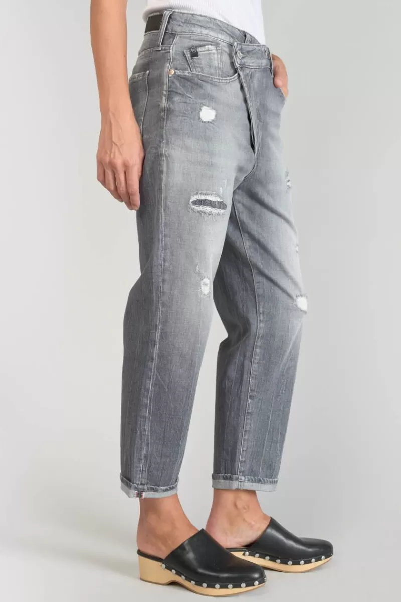 cosy_boyfit_eme_jeans_destroy_gris_n_2.webp Le Temps des Cerises Coupe Boyfit-Cosy Boyfit 7/8Eme Jeans Destroy Gris N°3 Grey