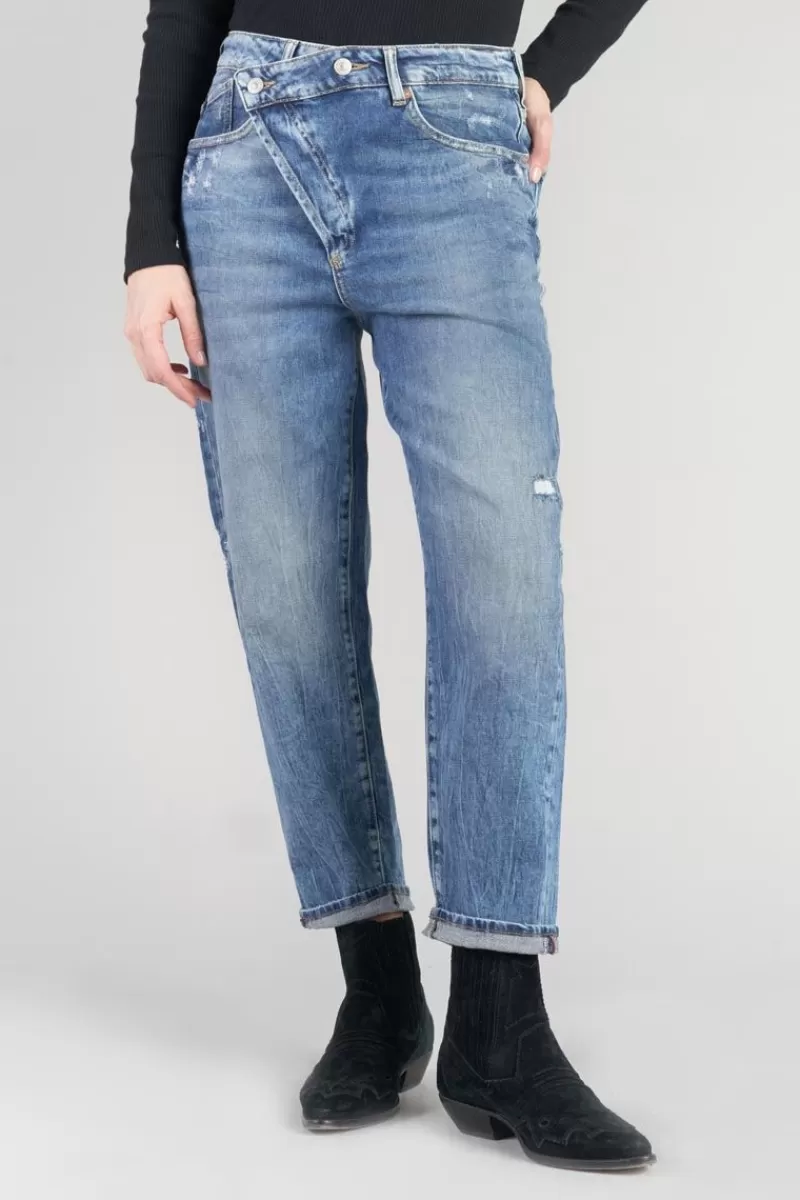 Le Temps des Cerises Coupe Boyfit-Cosy Boyfit 7/8Eme Jeans Destroy Vintage Bleu N°4 Blue