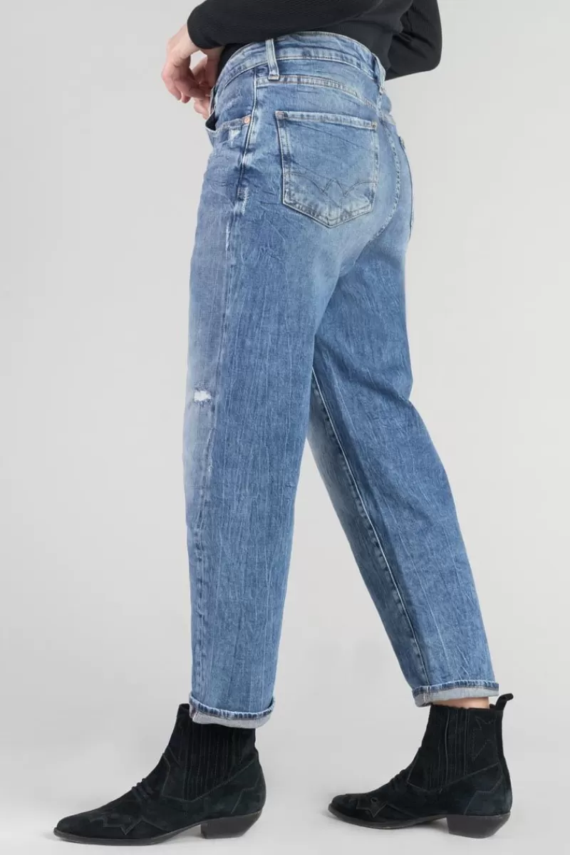 cosy_boyfit_eme_jeans_destroy_vintage_bleu_n_3.webp Le Temps des Cerises Coupe Boyfit-Cosy Boyfit 7/8Eme Jeans Destroy Vintage Bleu N°4 Blue