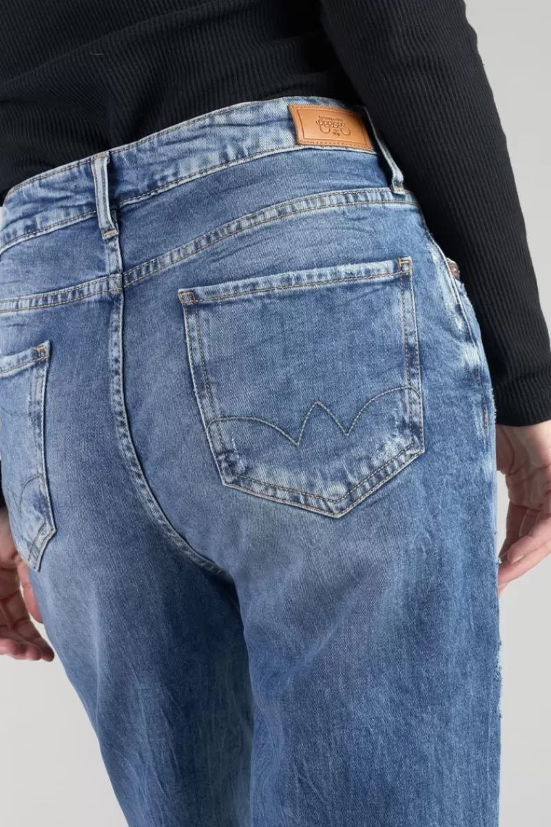 cosy_boyfit_eme_jeans_destroy_vintage_bleu_n_4.webp Le Temps des Cerises Coupe Boyfit-Cosy Boyfit 7/8Eme Jeans Destroy Vintage Bleu N°4 Blue