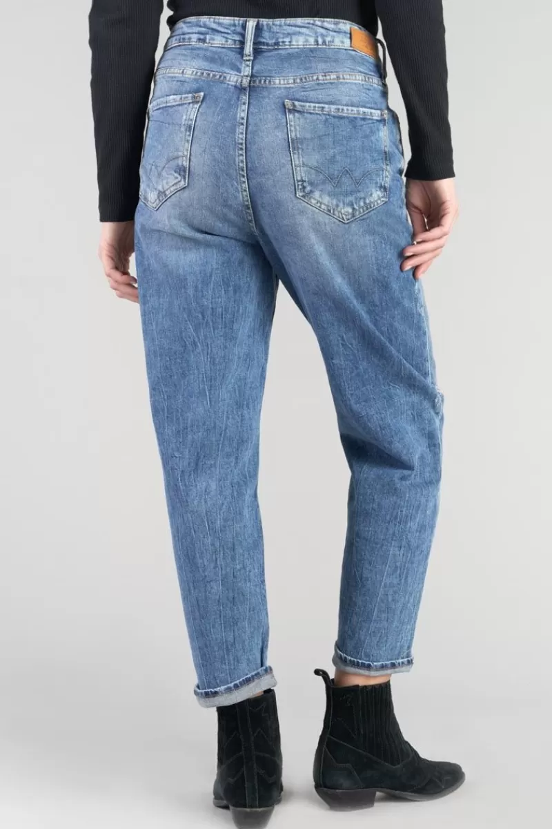 cosy_boyfit_eme_jeans_destroy_vintage_bleu_n_5.webp Le Temps des Cerises Coupe Boyfit-Cosy Boyfit 7/8Eme Jeans Destroy Vintage Bleu N°4 Blue