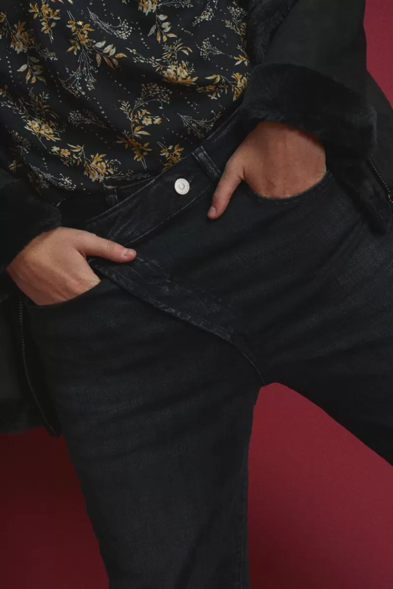 cosy_boyfit_eme_jeans_noir_n_2.webp Le Temps des Cerises Coupe Boyfit-Cosy Boyfit 7/8Eme Jeans Noir N°1 Black / Black