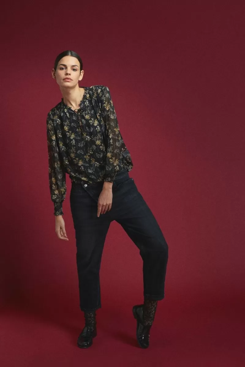 cosy_boyfit_eme_jeans_noir_n_3.webp Le Temps des Cerises Coupe Boyfit-Cosy Boyfit 7/8Eme Jeans Noir N°1 Black / Black