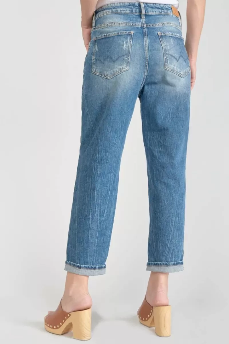 Le Temps des Cerises Coupe Boyfit-Cosy Pocket Boyfit 7/8Eme Jeans Destroy Bleu N°4 Blue