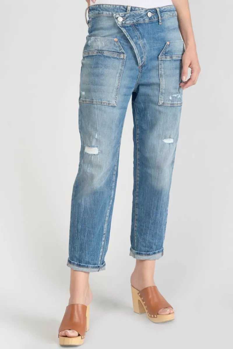 cosy_pocket_boyfit_eme_jeans_destroy_bleu_n_2.webp Le Temps des Cerises Coupe Boyfit-Cosy Pocket Boyfit 7/8Eme Jeans Destroy Bleu N°4 Blue