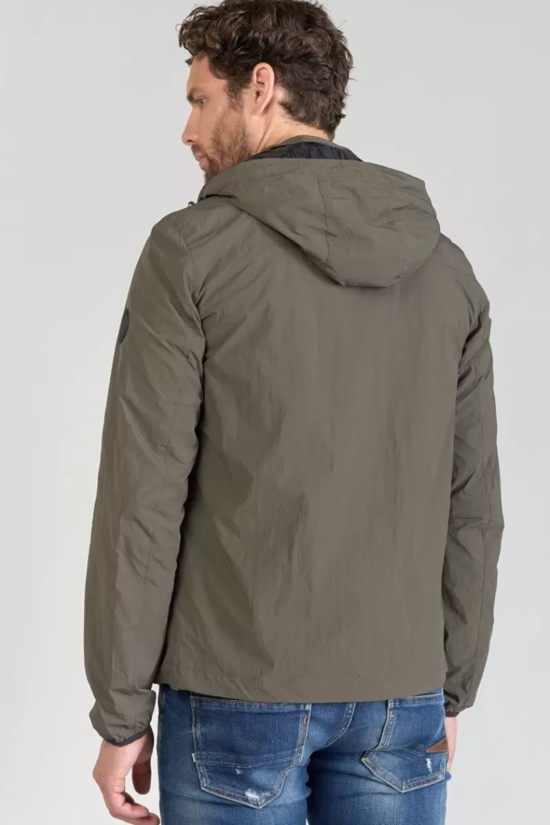 coupevent_kovar_marron_kaki_3.webp Le Temps des Cerises Vestes & Manteaux-Coupe-Vent Kovar Marron Kaki Brown