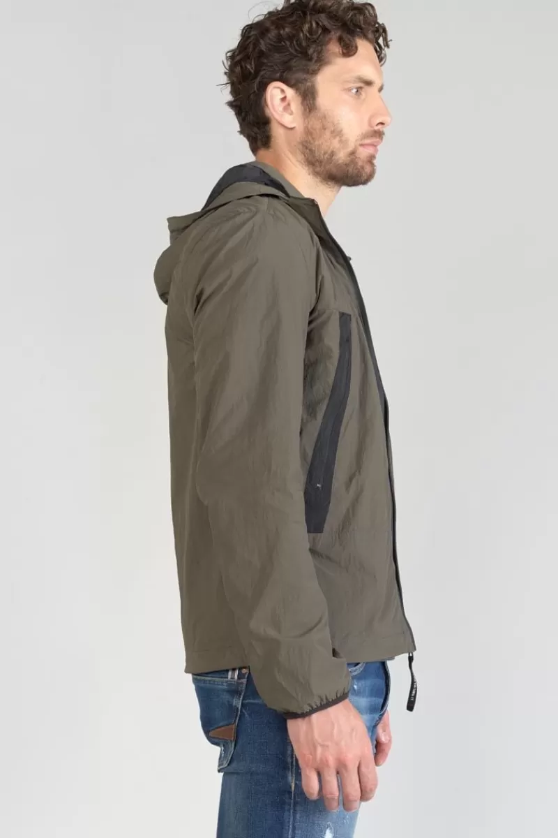 coupevent_kovar_marron_kaki_4.webp Le Temps des Cerises Vestes & Manteaux-Coupe-Vent Kovar Marron Kaki Brown