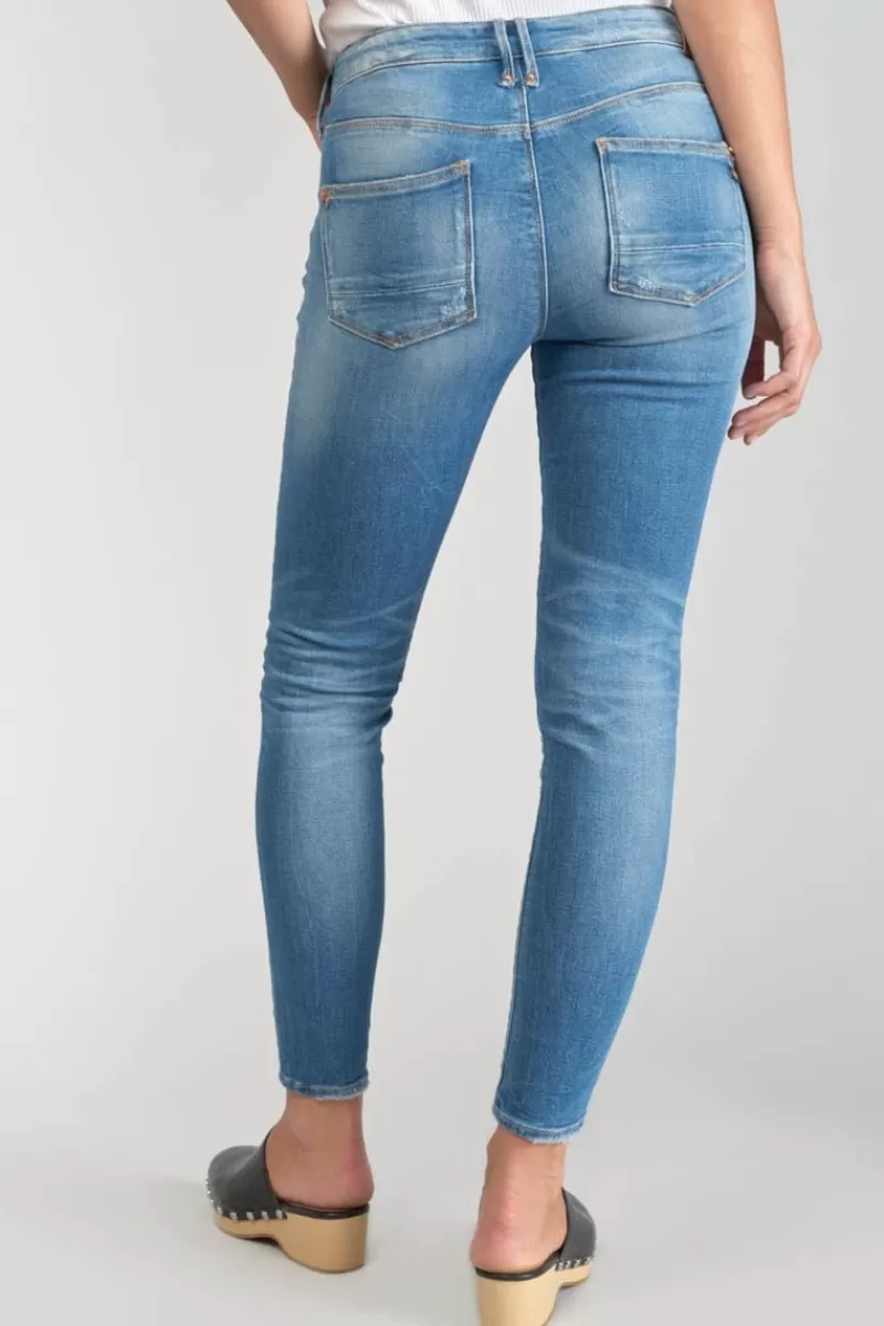 dames_power_skinny_eme_jeans_destroy_bleu_n_2.webp Le Temps des Cerises Coupe Skinny-Dames Power Skinny 7/8Eme Jeans Destroy Bleu N°4 Blue