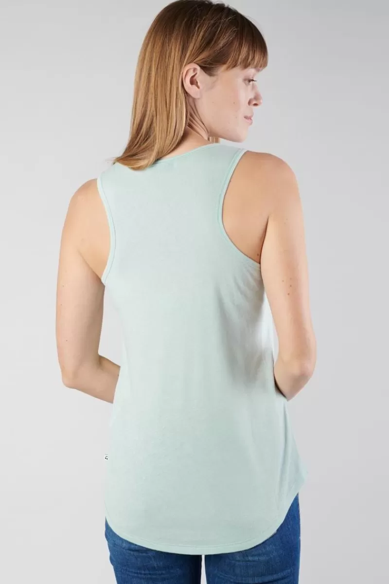 Le Temps des Cerises T-Shirts & Débardeurs-Debardeur Debsmalltrame Vert D'Eau Icy