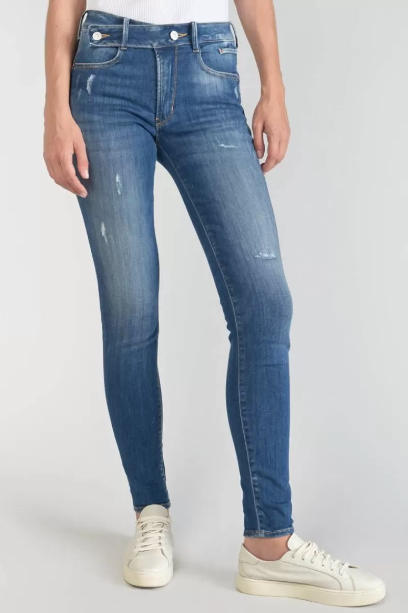 Le Temps des Cerises Coupe Slim-Dina Pulp Slim Taille Haute Jeans Destroy Bleu N°2 Blue