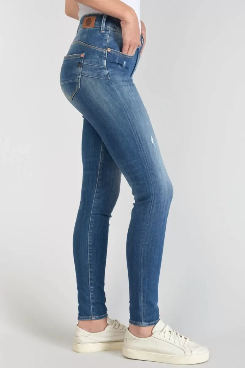 dina_pulp_slim_taille_haute_jeans_destroy_bleu_n_2.webp Le Temps des Cerises Coupe Slim-Dina Pulp Slim Taille Haute Jeans Destroy Bleu N°2 Blue