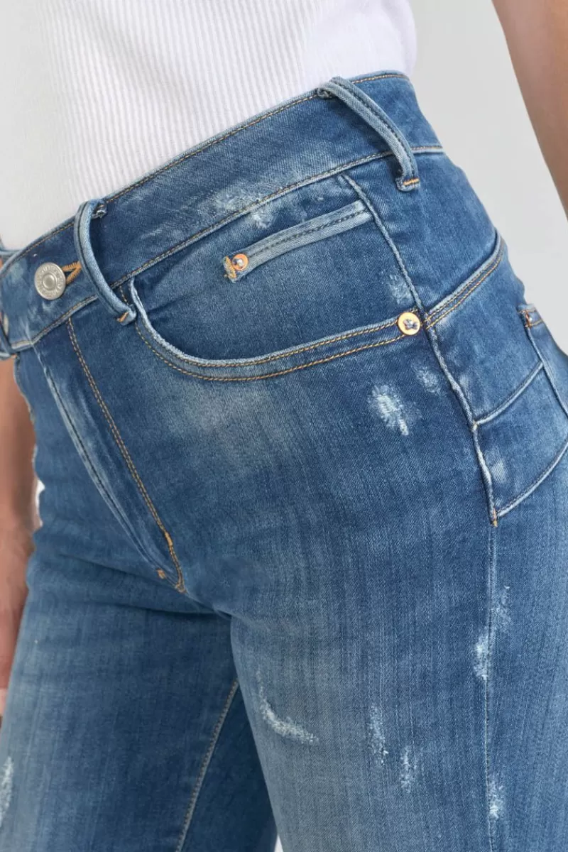 dina_pulp_slim_taille_haute_jeans_destroy_bleu_n_4.webp Le Temps des Cerises Coupe Slim-Dina Pulp Slim Taille Haute Jeans Destroy Bleu N°2 Blue