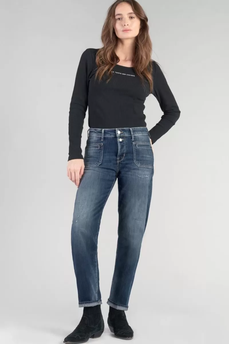 fafa__mom_taille_haute_eme_jeans_destroy_bleu_n_6.webp Le Temps des Cerises Coupe Mom-Fafa 400/18 Mom Taille Haute 7/8Eme Jeans Destroy Bleu N°3 Blue