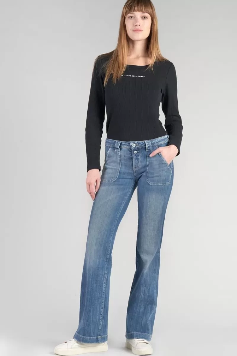 flare_jeans_bleu_n_5-1.webp Le Temps des Cerises Coupe Flare / Bootcut-Flare Jeans Bleu N°4 Blue