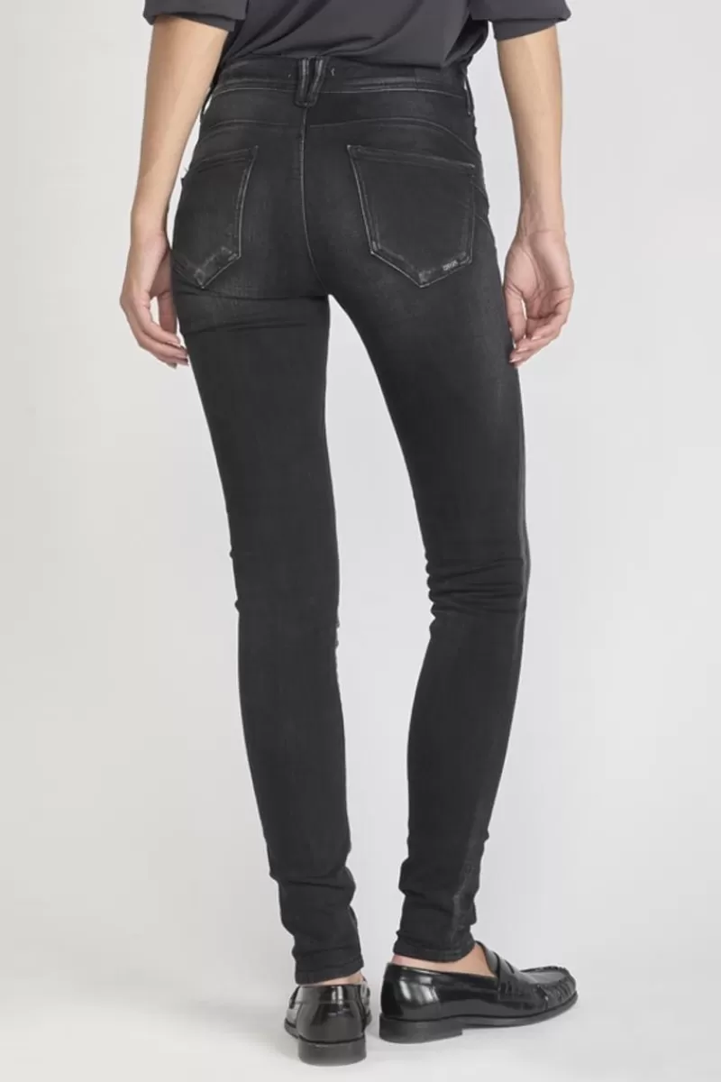 Le Temps des Cerises Coupe Slim-Foley Pulp Slim Taille Haute Jeans Noir N°1 Black / Black