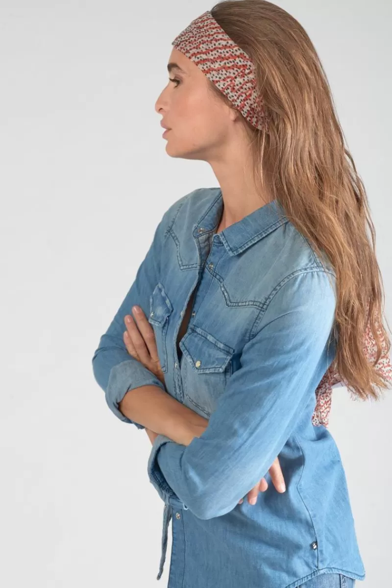 foulard_jadida_a_motif_orange_et_noir_3.webp Le Temps des Cerises Écharpes & Foulards-Foulard Jadida A Motif Orange Et Noir Orange Zebra