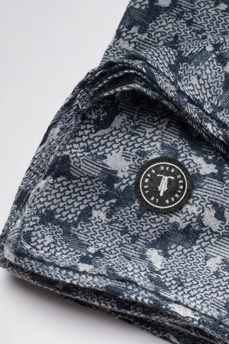 foulard_rimor_bleu_nuit_2.webp Le Temps des Cerises Écharpes & Foulards-Foulard Rimor Bleu Nuit Peacoat