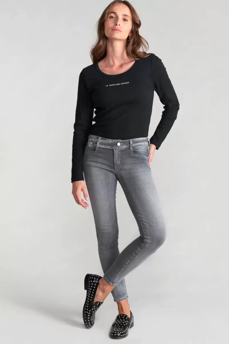jarry_pulp_slim_eme_jeans_gris_n_5.webp Le Temps des Cerises Coupe Slim-Jarry Pulp Slim 7/8Eme Jeans Gris N°3 Grey
