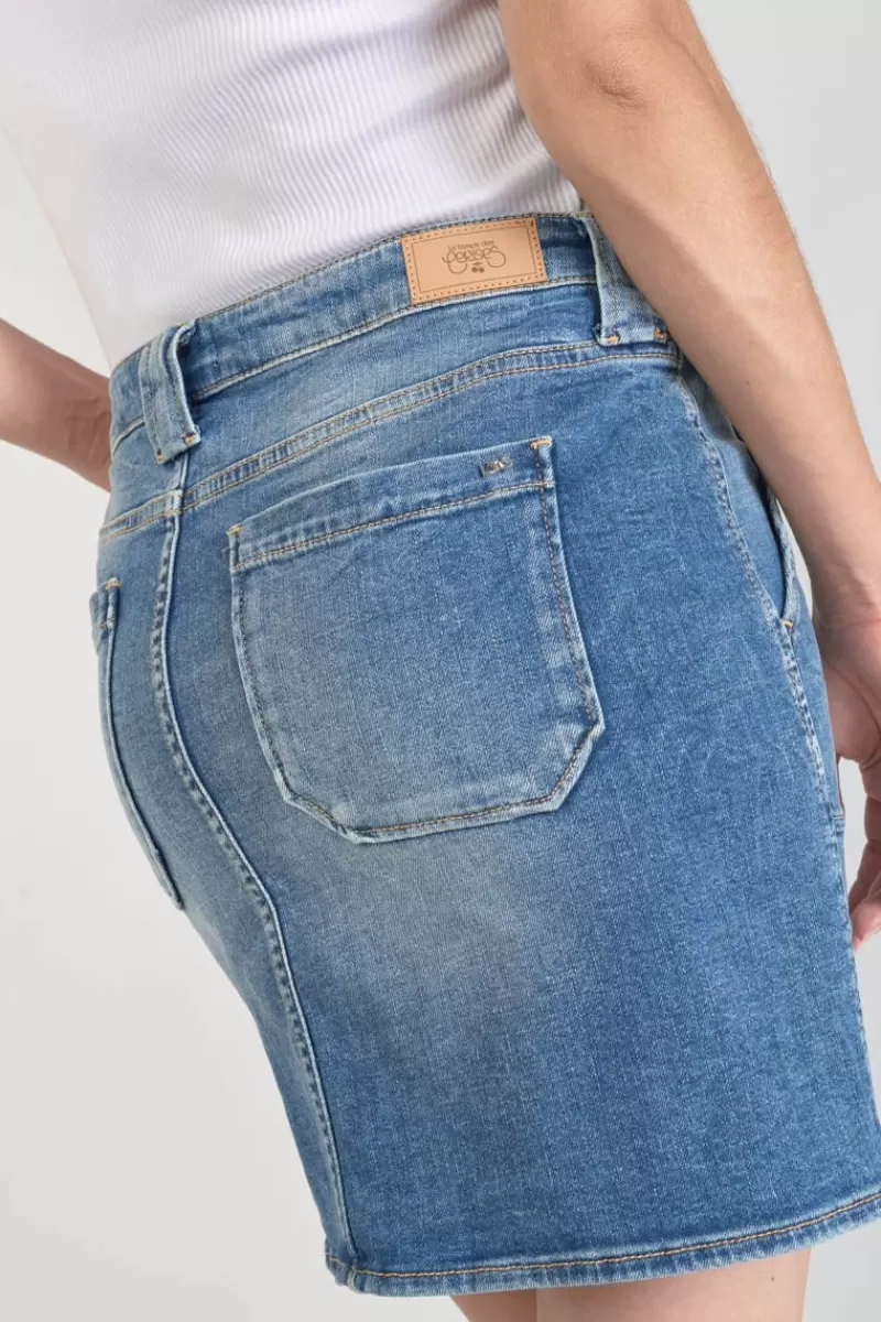 jupe_cary_en_jeans_bleu_delave_3.webp Le Temps des Cerises Jupes & Shorts-Jupe Cary En Jeans Bleu Delave Blue