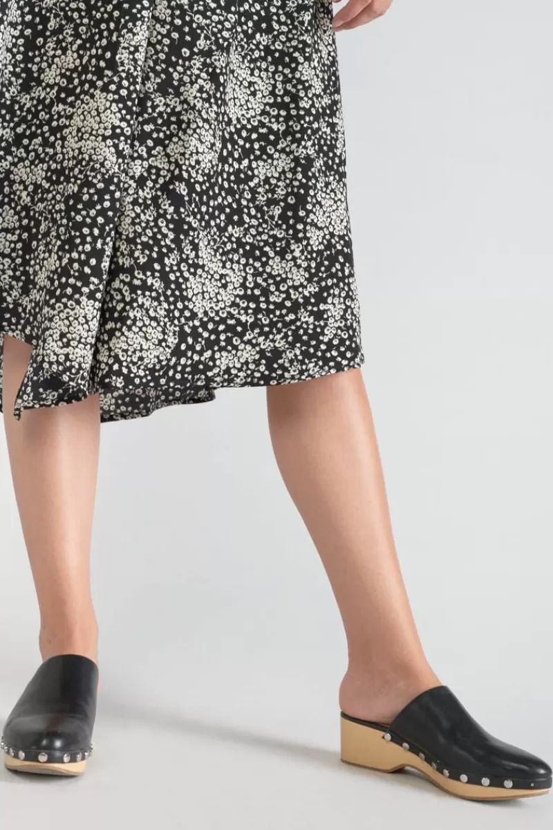 jupe_longue_cassand_a_motif_fleuri_noir_et_blanc_4.webp Le Temps des Cerises Shorts & Jupes-Jupe Longue Cassand A Motif Fleuri Noir Et Blanc Black Flower