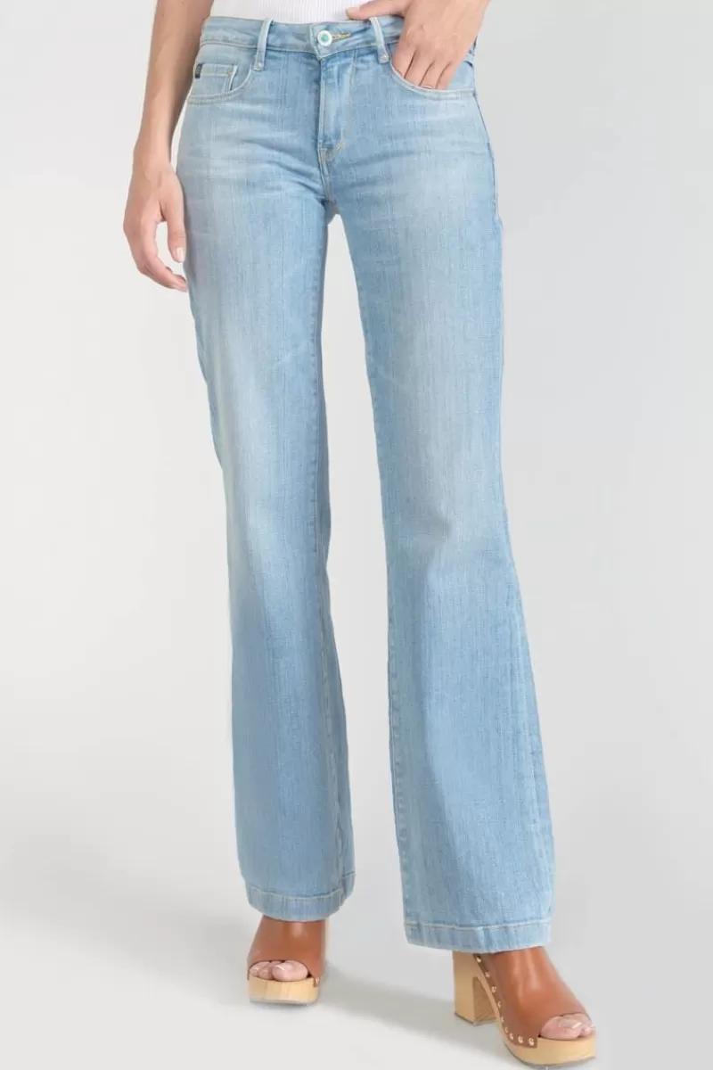 kadi_flare_jeans_bleu_n_2.webp Le Temps des Cerises Coupe Flare / Bootcut-Kadi Flare Jeans Bleu N°5 Blue