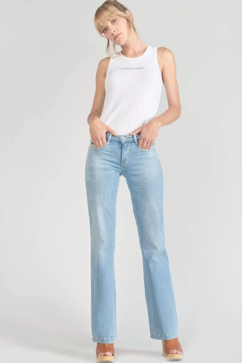kadi_flare_jeans_bleu_n_6.webp Le Temps des Cerises Coupe Flare / Bootcut-Kadi Flare Jeans Bleu N°5 Blue