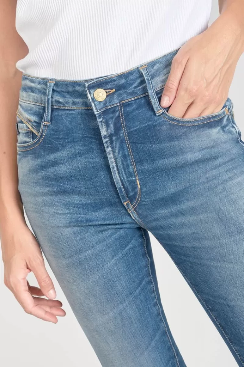 lump_pulp_slim_taille_haute_eme_jeans_bleu_n_2.webp Le Temps des Cerises Coupe Slim-Lump Pulp Slim Taille Haute 7/8Eme Jeans Bleu N°3 Blue / Black
