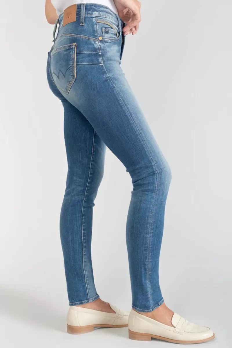 lump_pulp_slim_taille_haute_eme_jeans_bleu_n_5.webp Le Temps des Cerises Coupe Slim-Lump Pulp Slim Taille Haute 7/8Eme Jeans Bleu N°3 Blue / Black