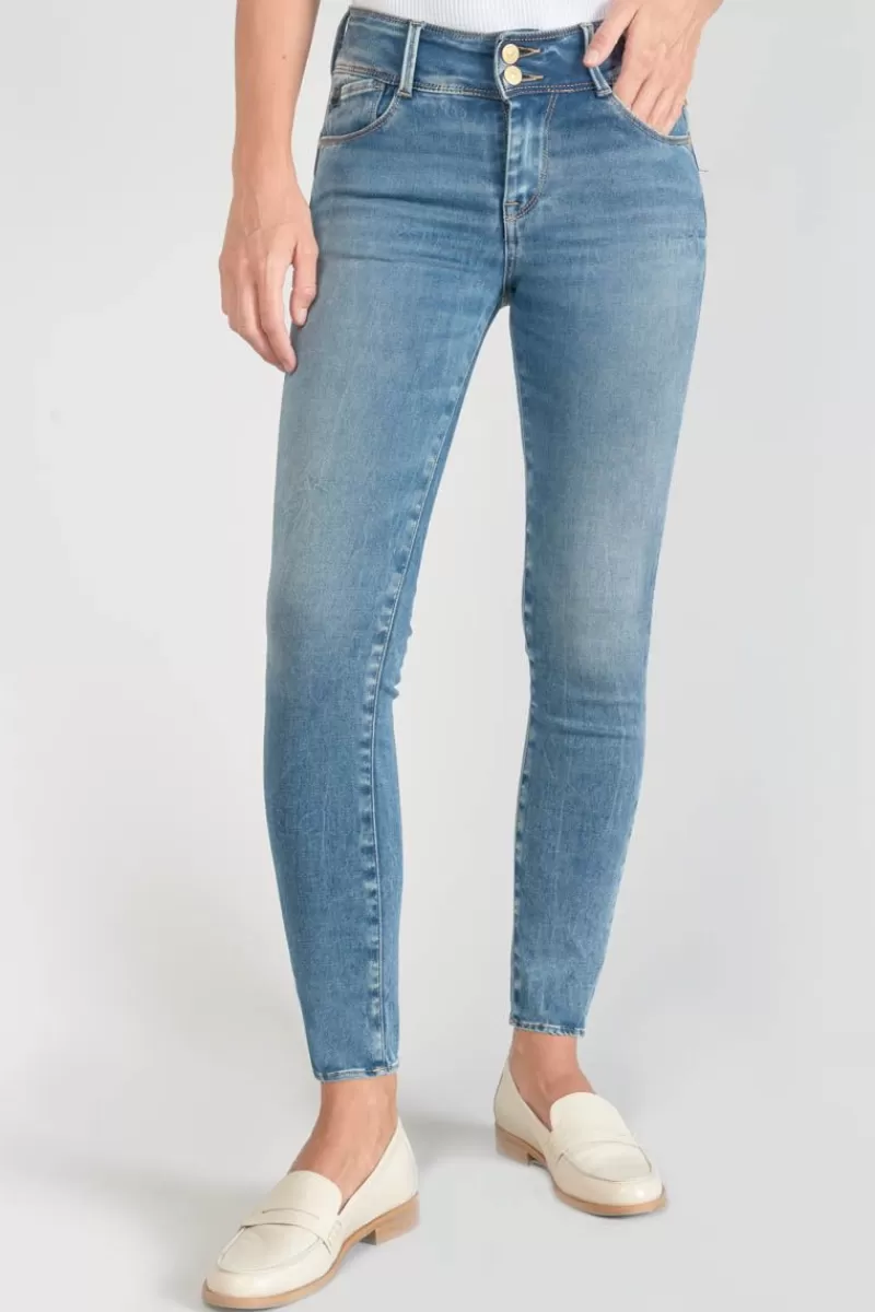 Le Temps des Cerises Coupe Slim-Luri Ultra Pulp Slim Taille Haute 7/8Eme Jeans Bleu N°4 Blue