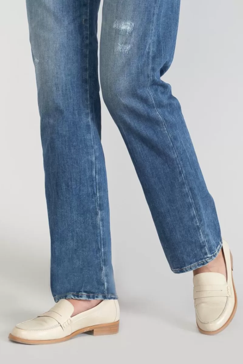 luxe__mom_taille_haute_jeans_destroy_bleu_n_2.webp Le Temps des Cerises Coupe Regular-Luxe 400/19 Mom Taille Haute Jeans Destroy Bleu N°2 Blue