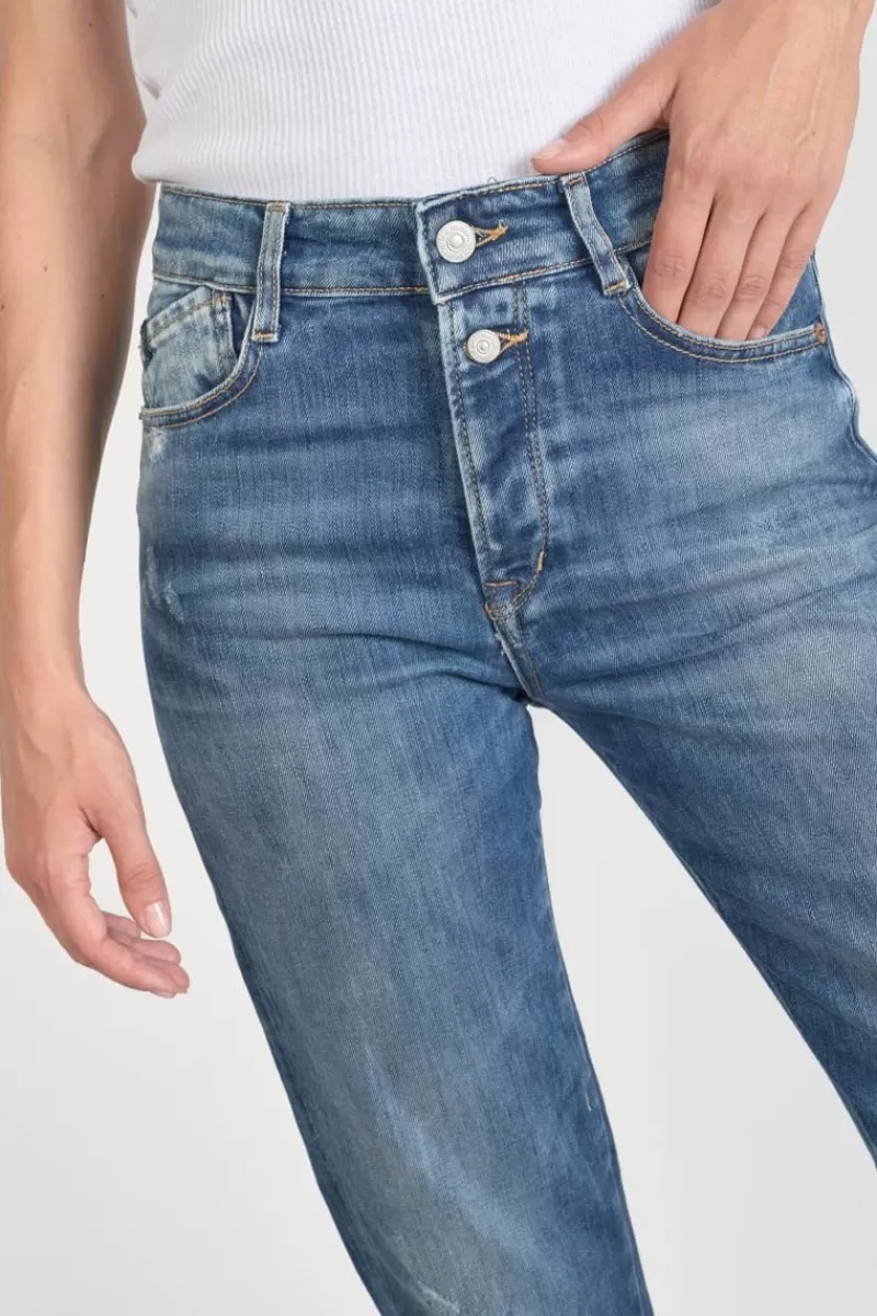 luxe__mom_taille_haute_jeans_destroy_bleu_n_3.webp Le Temps des Cerises Coupe Regular-Luxe 400/19 Mom Taille Haute Jeans Destroy Bleu N°2 Blue
