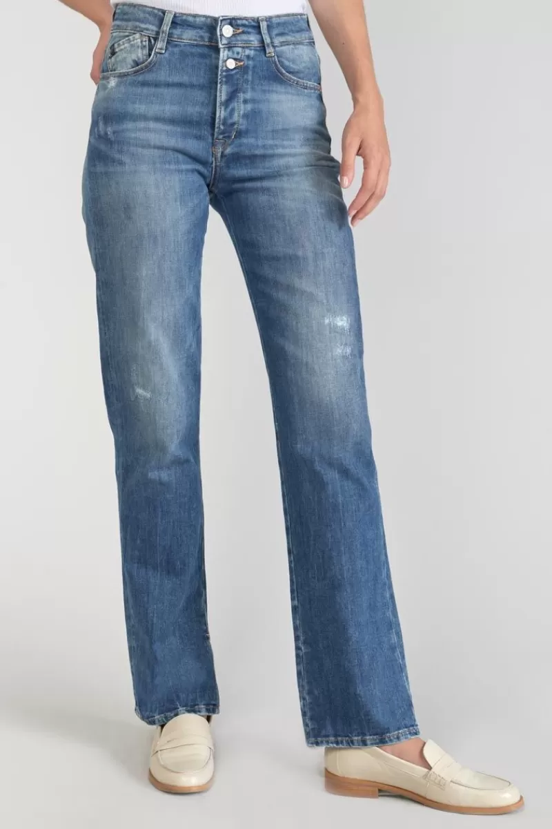 luxe__mom_taille_haute_jeans_destroy_bleu_n_5.webp Le Temps des Cerises Coupe Regular-Luxe 400/19 Mom Taille Haute Jeans Destroy Bleu N°2 Blue